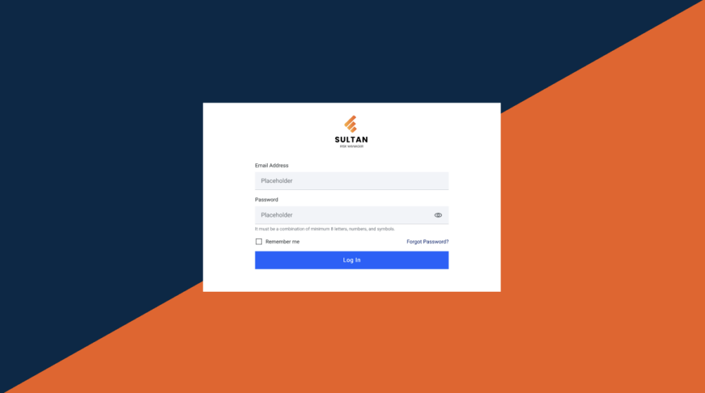 Sultan CRM inlog systeem